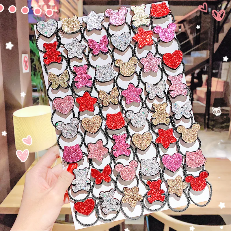 10PCS/Set New Girls Cute Sequins Scrunchie Ponytail Holder Hair Bands Cartoon Love Star Headband Fashion Hair Accessories
10PCS/Set New Girls Cute Sequins Scrunchie Ponytail Holder Hair Bands Cartoon Love Star Headband Fashion Hair Accessories