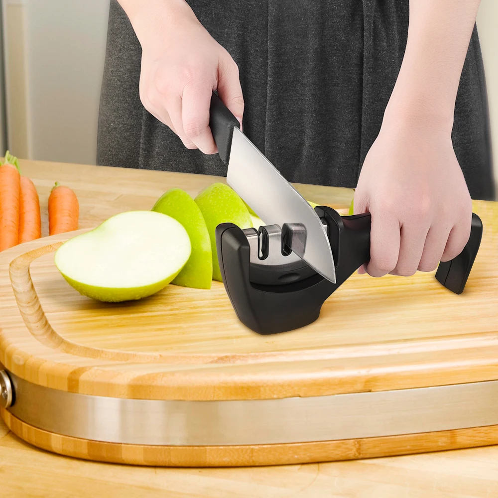 BalleenShiny Kitchen Household Handheld 3-stage Sharpener Tungsten Steel Diamond Quick Sharpener For Steel And Ceramic Knives
BalleenShiny Kitchen Household Handheld 3-stage Sharpener Tungsten Steel Diamond Quick Sharpener For Steel And Ceramic Knives