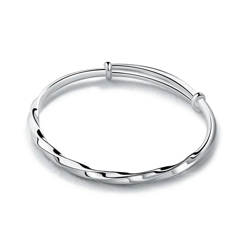 Silver Bracelet Women's 999 Pure Silver Twist Twist Silk Jewelry Handmade Adjustable Bracelet Simple Friendship Jewelry Gift
Silver Bracelet Women's 999 Pure Silver Twist Twist Silk Jewelry Handmade Adjustable Bracelet Simple Friendship Jewelry Gift