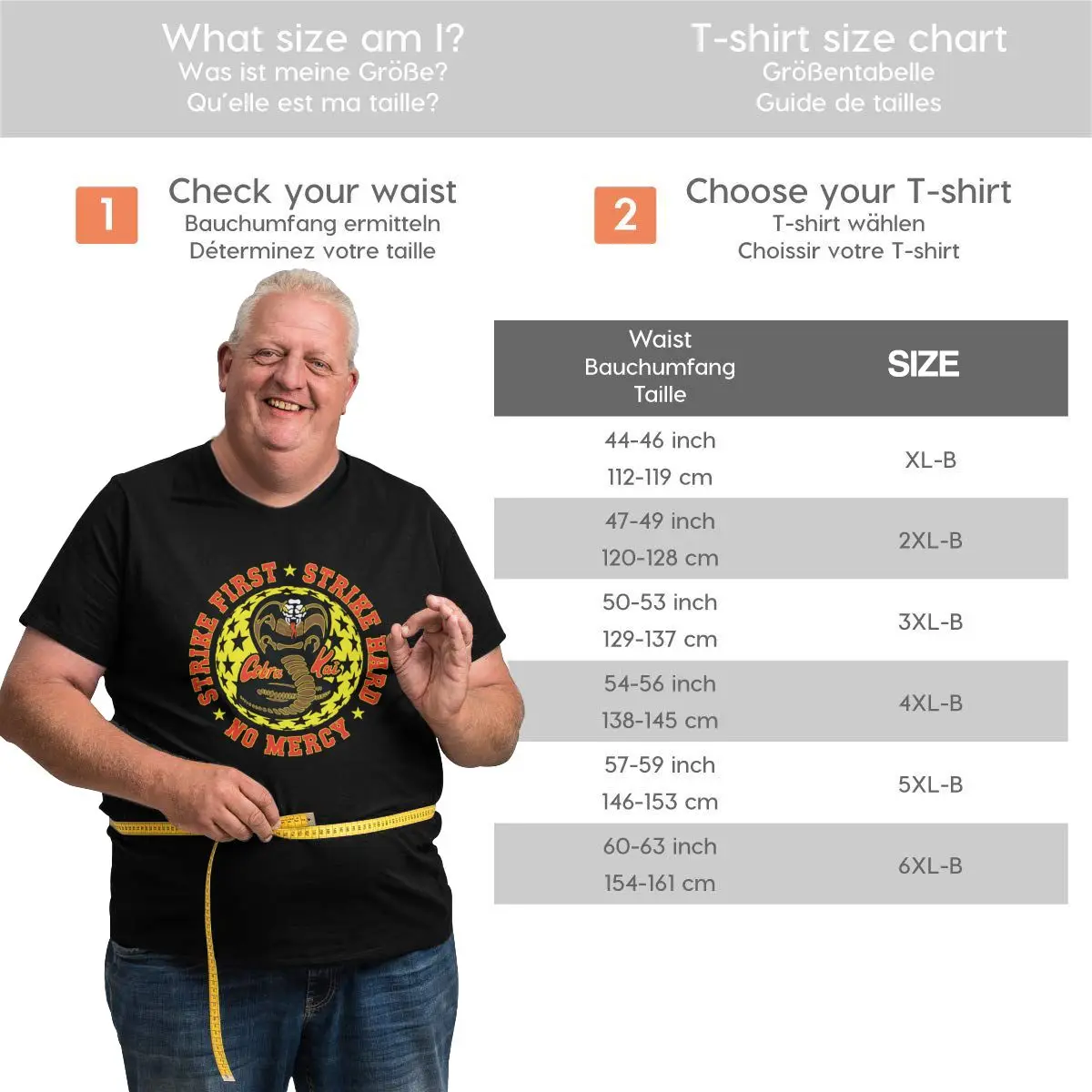 Men's T-Shirt Cobra Kai Strike Three HD Logo Awesome Big Tall Tees Karate Kid T Shirt O Neck Clothing Large 4XL 5XL 6XL
Men's T-Shirt Cobra Kai Strike Three HD Logo Awesome Big Tall Tees Karate Kid T Shirt O Neck Clothing Large 4XL 5XL 6XL