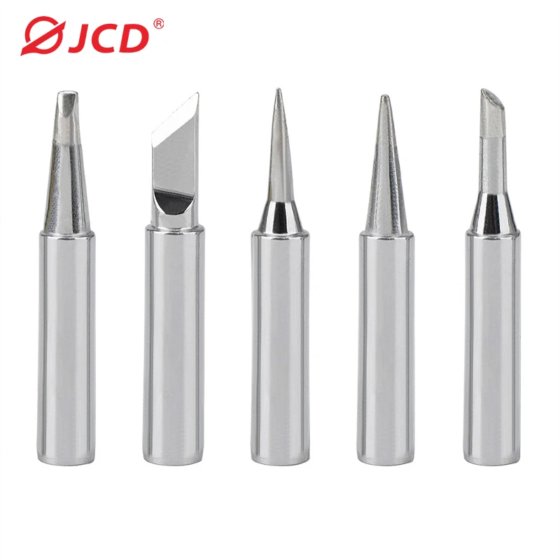 JCD 5PCS/Lot Soldering Iron Tips Lead-Free 900M Silver Black Copper Electric Soldering Iron Head For 908S 908 8898
JCD 5PCS/Lot Soldering Iron Tips Lead-Free 900M Silver Black Copper Electric Soldering Iron Head For 908S 908 8898