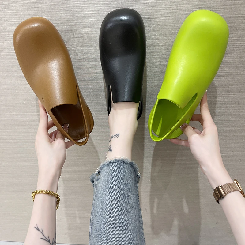 Women Sandals 2021 New Hotsale Jelly Green Sandals Round Toe Shoes Woman Runway Mule Slingbacks Summer Flats Sandalias Mujer
Women Sandals 2021 New Hotsale Jelly Green Sandals Round Toe Shoes Woman Runway Mule Slingbacks Summer Flats Sandalias Mujer