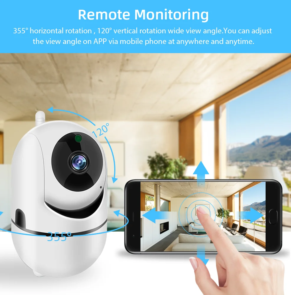Мини-камера видеонаблюдения 1080P PTZ Wi-Fi | Безопасность и защита