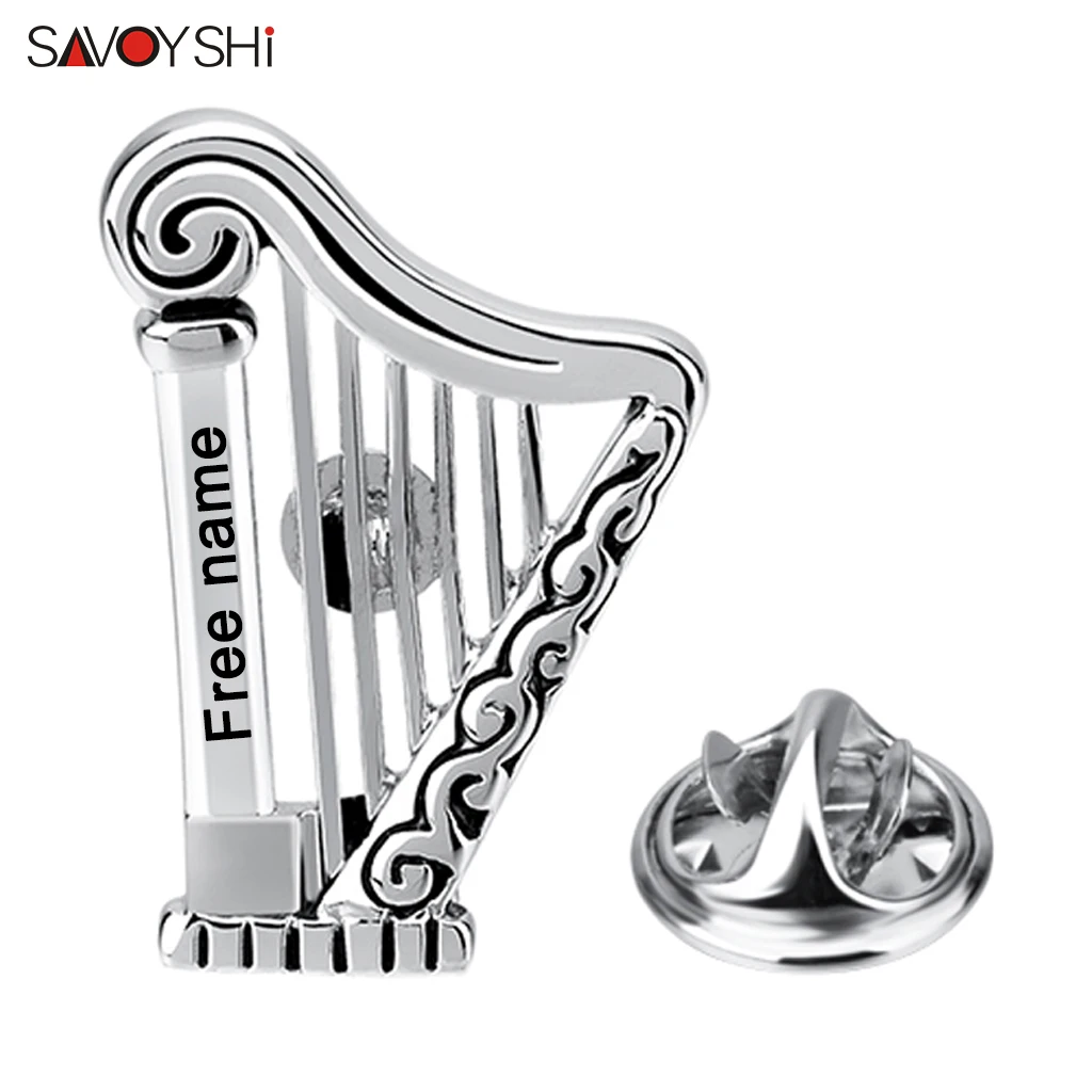 SAVOYSHI Musical Instruments Brooches For Mens Badge pin Collar Pins Decorated Suit Coat Hat Accessories Jewelry Free name
SAVOYSHI Musical Instruments Brooches For Mens Badge pin Collar Pins Decorated Suit Coat Hat Accessories Jewelry Free name
