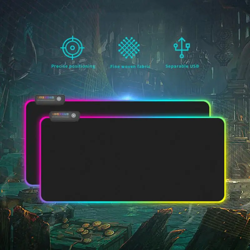Super-large Light-emitting Keyboard Pad Side-locked Game Mouse Pad Thickened Seven-color RGB LED Lights Key Control Lighting
Super-large Light-emitting Keyboard Pad Side-locked Game Mouse Pad Thickened Seven-color RGB LED Lights Key Control Lighting
