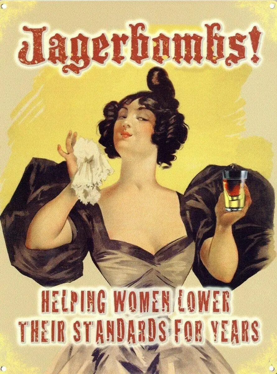Helping Women Lower Their Standards Metal Tin Sign 12x8 Inch Garage Bar Restaurant Club Decor
Helping Women Lower Their Standards Metal Tin Sign 12x8 Inch Garage Bar Restaurant Club Decor