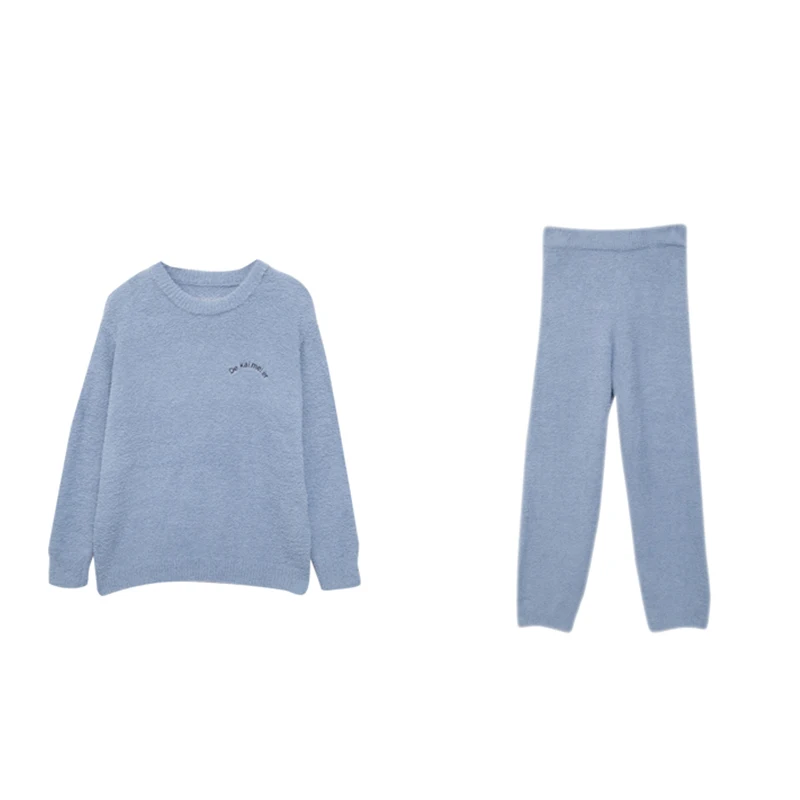 2021 Fashion Women's Pajamas Simple And Comfortable Autumn / Winter Warm Knitted Home Wear Sweater Pajamas Pullover Suit
2021 Fashion Women's Pajamas Simple And Comfortable Autumn / Winter Warm Knitted Home Wear Sweater Pajamas Pullover Suit