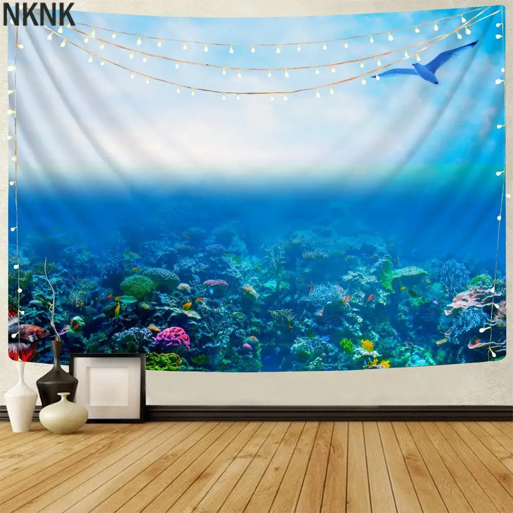 NKNK Ocean Tapiz Animal Tapestries Fish Rug Wall Psychedelic Wall Tapestry Wall Hanging Mandala Witchcraft New
NKNK Ocean Tapiz Animal Tapestries Fish Rug Wall Psychedelic Wall Tapestry Wall Hanging Mandala Witchcraft New
