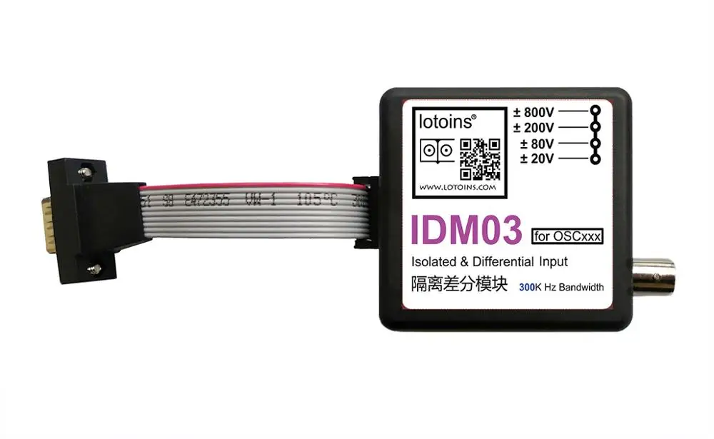 IDM02, Модуль дифференциальной изоляции осциллографа LOTO, защита от напряжения, сейф 800 В
IDM02, Модуль дифференциальной изоляции осциллографа LOTO, защита от напряжения, сейф 800 В