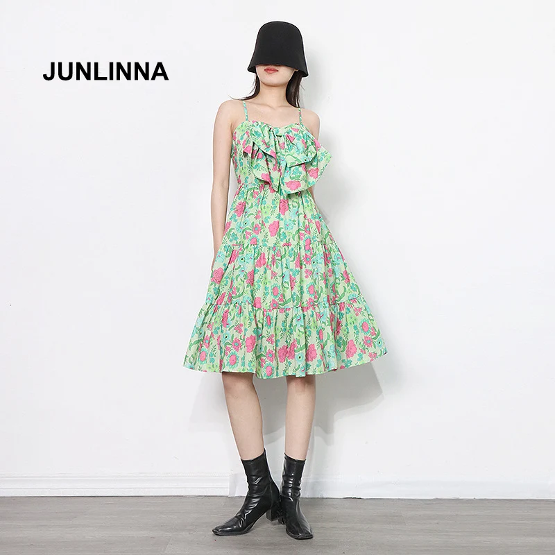 JUNLINNA Runway Fashion Summer Dress Spaghetti Strap Red Flower Print Green Bow Dot Blue Elegant Long Beach Party Dresses
JUNLINNA Runway Fashion Summer Dress Spaghetti Strap Red Flower Print Green Bow Dot Blue Elegant Long Beach Party Dresses