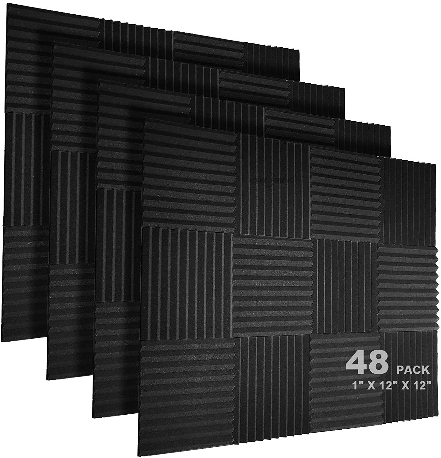 Акустические пенные панели 48 упаковок 1 &quotX 12" X 12 "студийная звукоизоляция