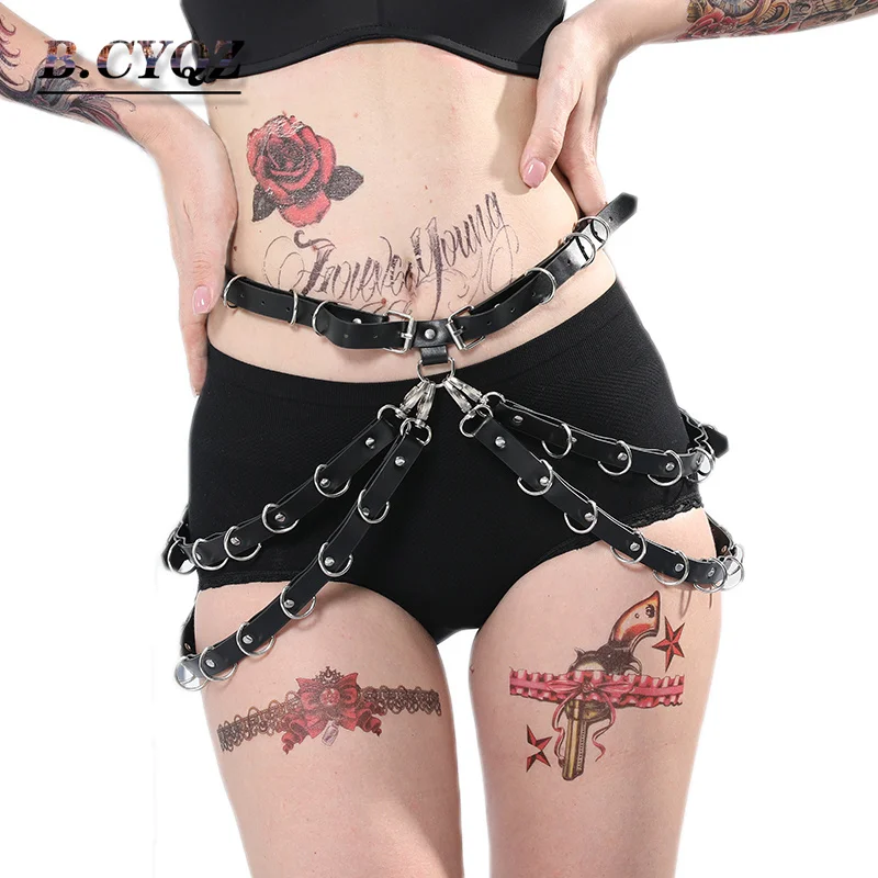 B.CYQZ Для женщин готика кожа портупея цепь ремень сексуальные подвязки для чулки тела Пояс Бандаж для бедра нога пояс для подтяжек
B.CYQZ Для женщин готика кожа портупея цепь ремень сексуальные подвязки для чулки тела Пояс Бандаж для бедра нога пояс для подтяжек