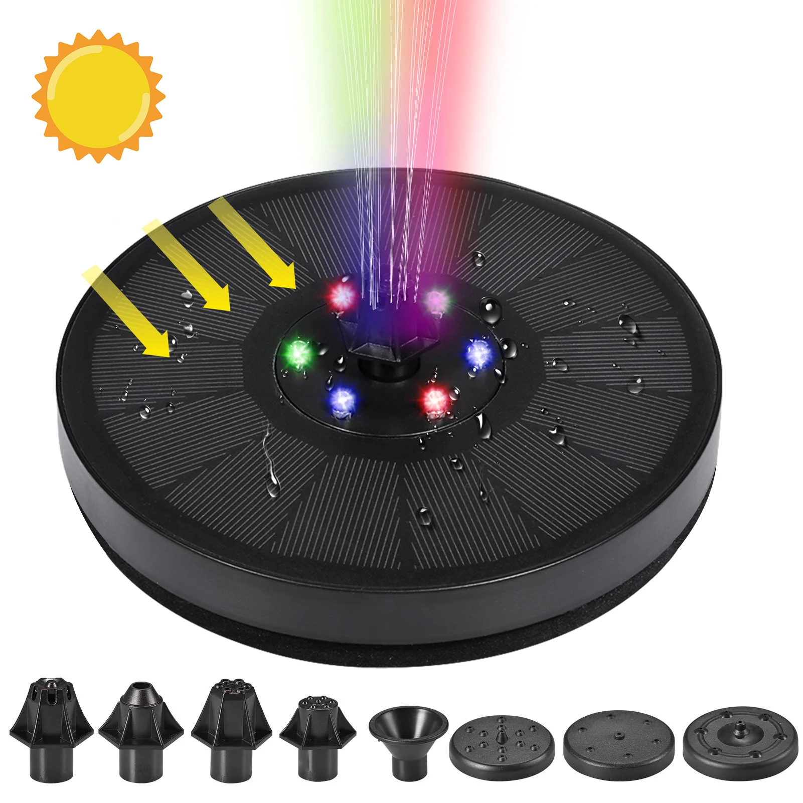 Solar Fountain Colorful LED Lights Swimming Pools Fountain Bird Water Floating Fountain Pond Garden Patio Decor Lawn Decoration
Solar Fountain Colorful LED Lights Swimming Pools Fountain Bird Water Floating Fountain Pond Garden Patio Decor Lawn Decoration