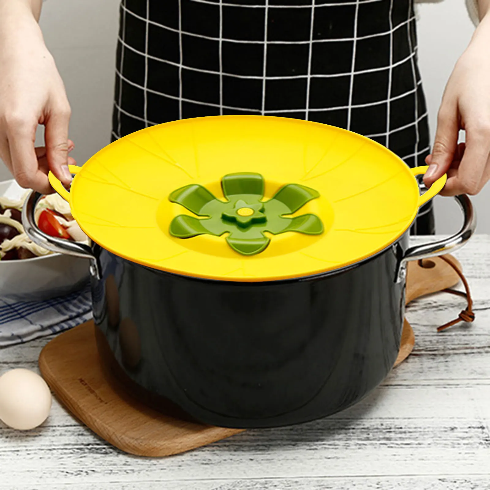 Multifunctional Silicone Lid Spill Stopper Anti Overflow Pot Cover Kitchen Gadgers Cooking Pot Lids Utensil
Multifunctional Silicone Lid Spill Stopper Anti Overflow Pot Cover Kitchen Gadgers Cooking Pot Lids Utensil