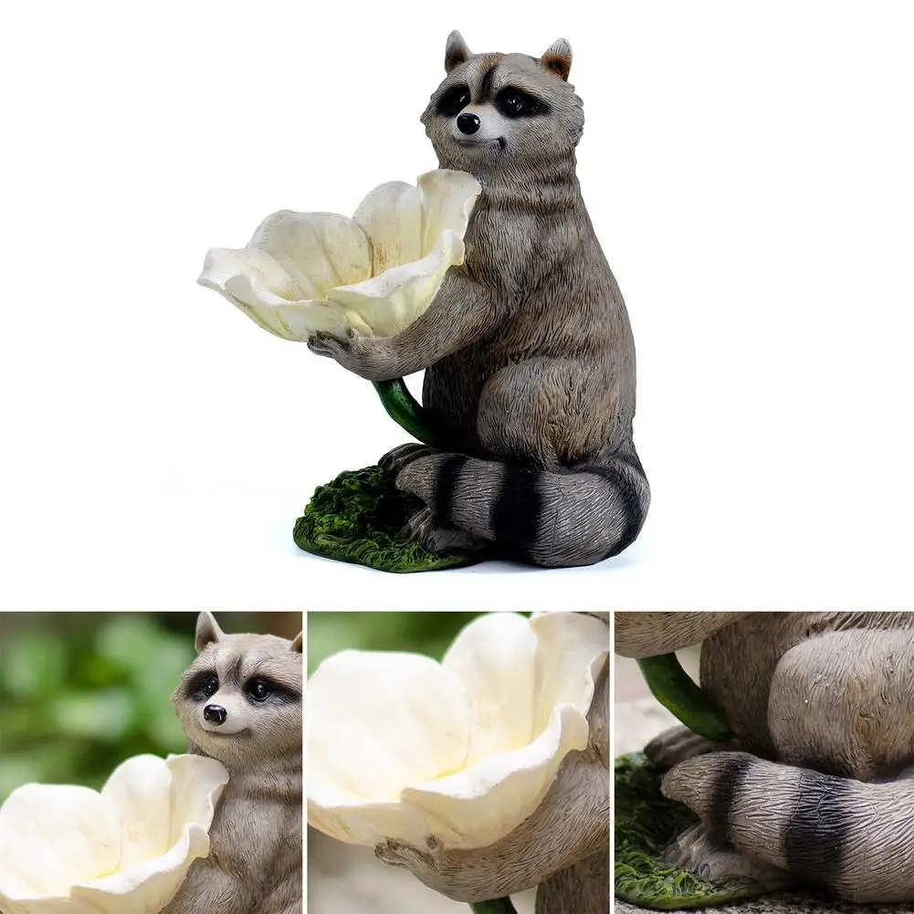 Resin Seed Bowl Bird Feeder Raccoon-shaped Vertical Bird Feeder For Any Comfortable Garden Courtyard Decoration Weatherproof
Resin Seed Bowl Bird Feeder Raccoon-shaped Vertical Bird Feeder For Any Comfortable Garden Courtyard Decoration Weatherproof