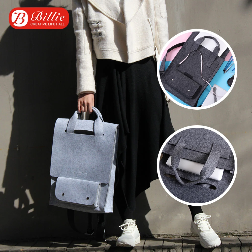 Wool Felt Large Capacity Laptop Bag case 13.3 14 15.6 Inch Notebook Bag for Macbook Air Pro 13 16 Computer Backpack 15.4''
Wool Felt Large Capacity Laptop Bag case 13.3 14 15.6 Inch Notebook Bag for Macbook Air Pro 13 16 Computer Backpack 15.4''