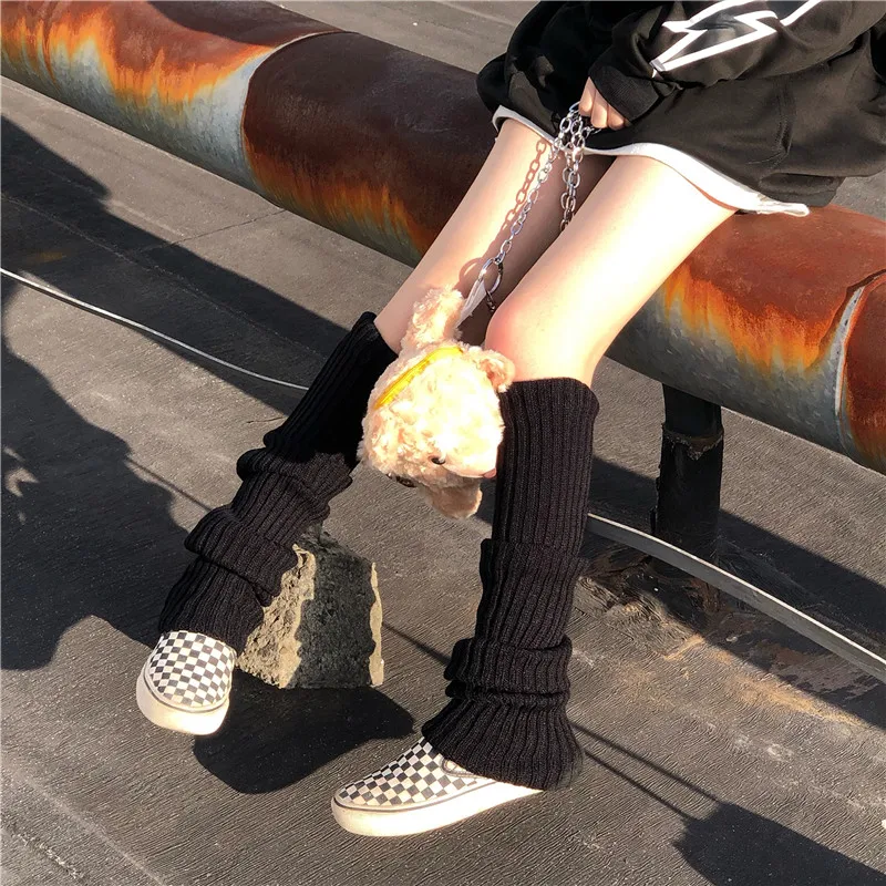 Punk Solid Black Cool Knit Long Socks Women Outdoor Knee High Elastic Leg Warmers 2021 Lady Warm Slim Gothic Hip-hop Rock Sock
Punk Solid Black Cool Knit Long Socks Women Outdoor Knee High Elastic Leg Warmers 2021 Lady Warm Slim Gothic Hip-hop Rock Sock