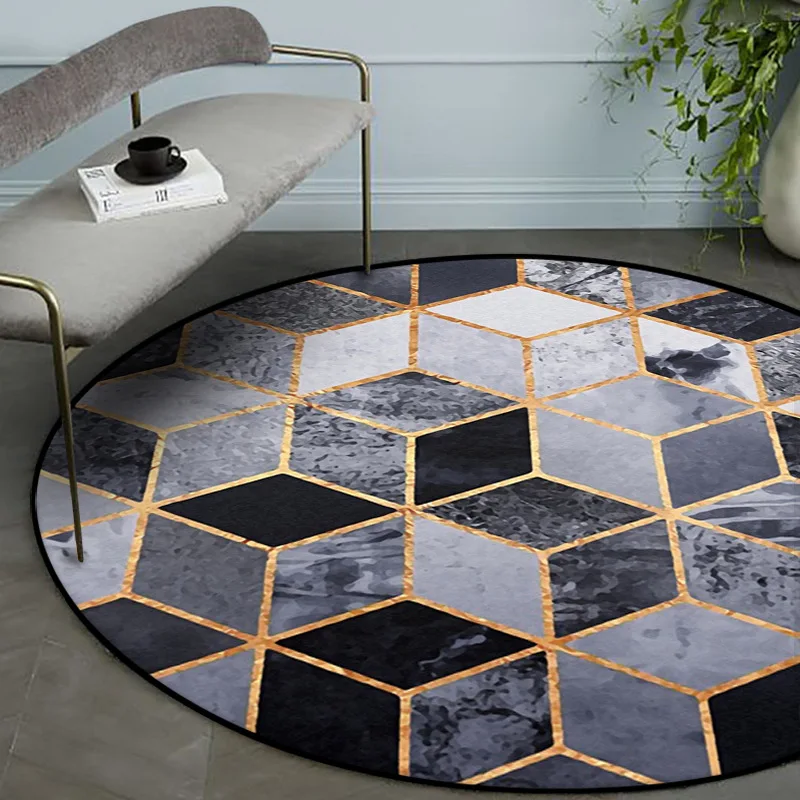 Modern nordic black square geometric gold line living room hanging basket chair round mat carpet
Modern nordic black square geometric gold line living room hanging basket chair round mat carpet