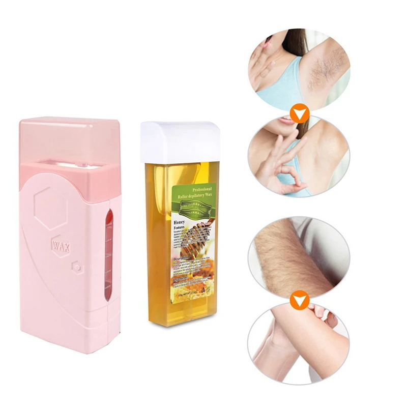 2PCS Single Handheld Depilatory Wax Hair Removal Machine Epilator Roll Depilatory Heater EU Plug, Green & Pink
2PCS Single Handheld Depilatory Wax Hair Removal Machine Epilator Roll Depilatory Heater EU Plug, Green & Pink