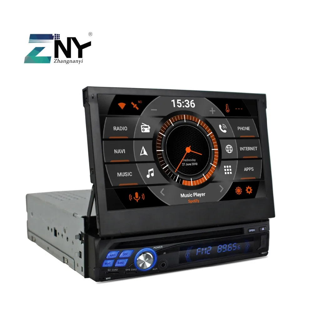 Универсальный автомобильный DVD плеер мультимедийный 7 дюймов на Android 10 с GPS радио FM