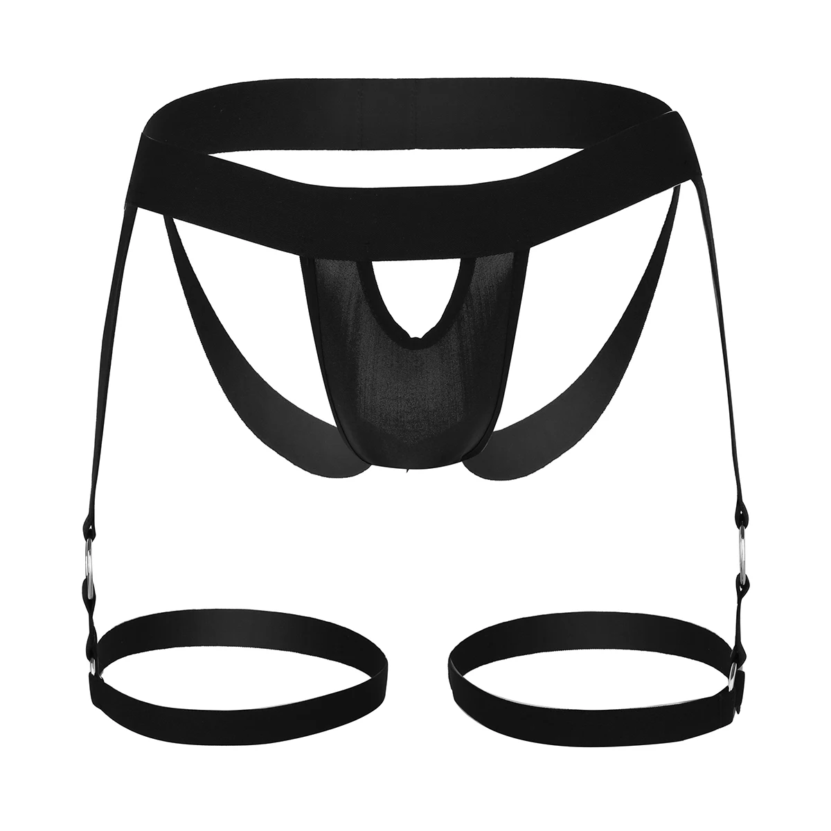 Sexy G-String Men's Riostring Underwear Bulge Pouch Open Butt Jockstrap G-string with Leg Garters Band Boxer Briefs Jockstrap
Sexy G-String Men's Riostring Underwear Bulge Pouch Open Butt Jockstrap G-string with Leg Garters Band Boxer Briefs Jockstrap