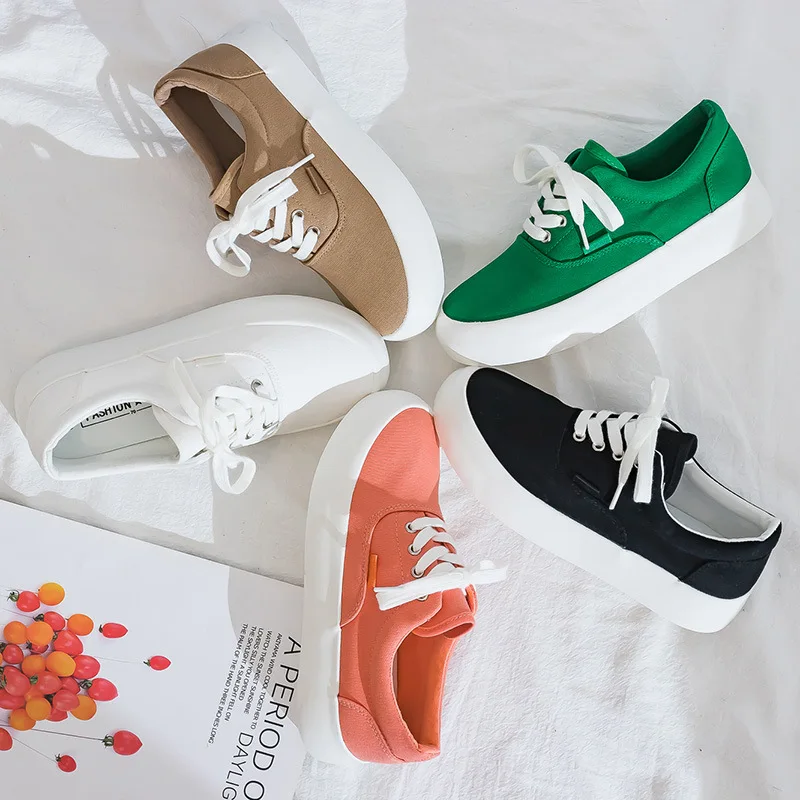 2021 Summer New Candy Color Canvas Shoes Female Ins Tide Korean Fashion Casual Board Shoes Thick-Soled Casual Shoes
2021 Summer New Candy Color Canvas Shoes Female Ins Tide Korean Fashion Casual Board Shoes Thick-Soled Casual Shoes