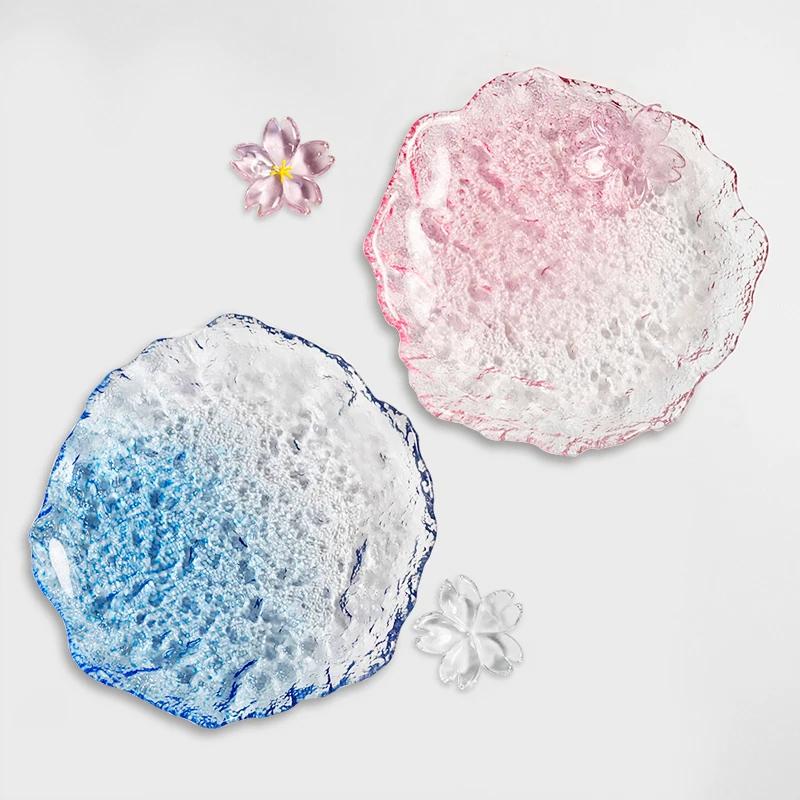 Japanese crystal glass plate creative snack fruit plate breakfast salad plate home dessert plate
Japanese crystal glass plate creative snack fruit plate breakfast salad plate home dessert plate