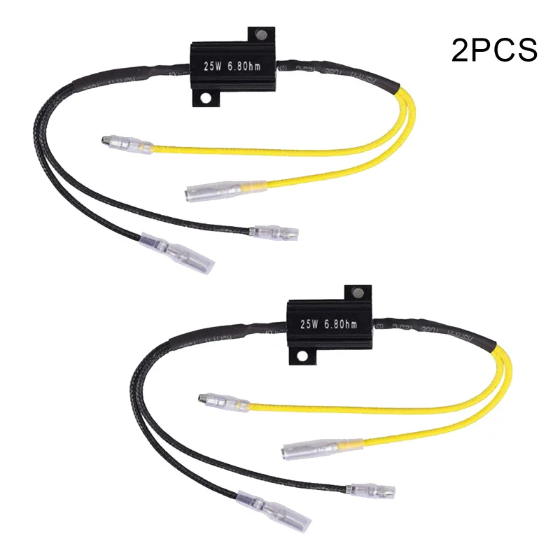 2 Pcs Aluminum Shell Moto Load Decoding Resistor For LED Turn Signal Light Repair 25W 6.8Ohm Motorcycle Accessories
2 Pcs Aluminum Shell Moto Load Decoding Resistor For LED Turn Signal Light Repair 25W 6.8Ohm Motorcycle Accessories