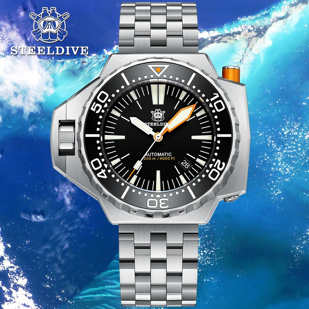 STEELDIVE SD1969 V3 Diver 1200M Waterproof Luxury Watch NH35 Automatic Ceramic Bezel Super Luminous Men's Wristwatch Deep Sea
STEELDIVE SD1969 V3 Diver 1200M Waterproof Luxury Watch NH35 Automatic Ceramic Bezel Super Luminous Men's Wristwatch Deep Sea