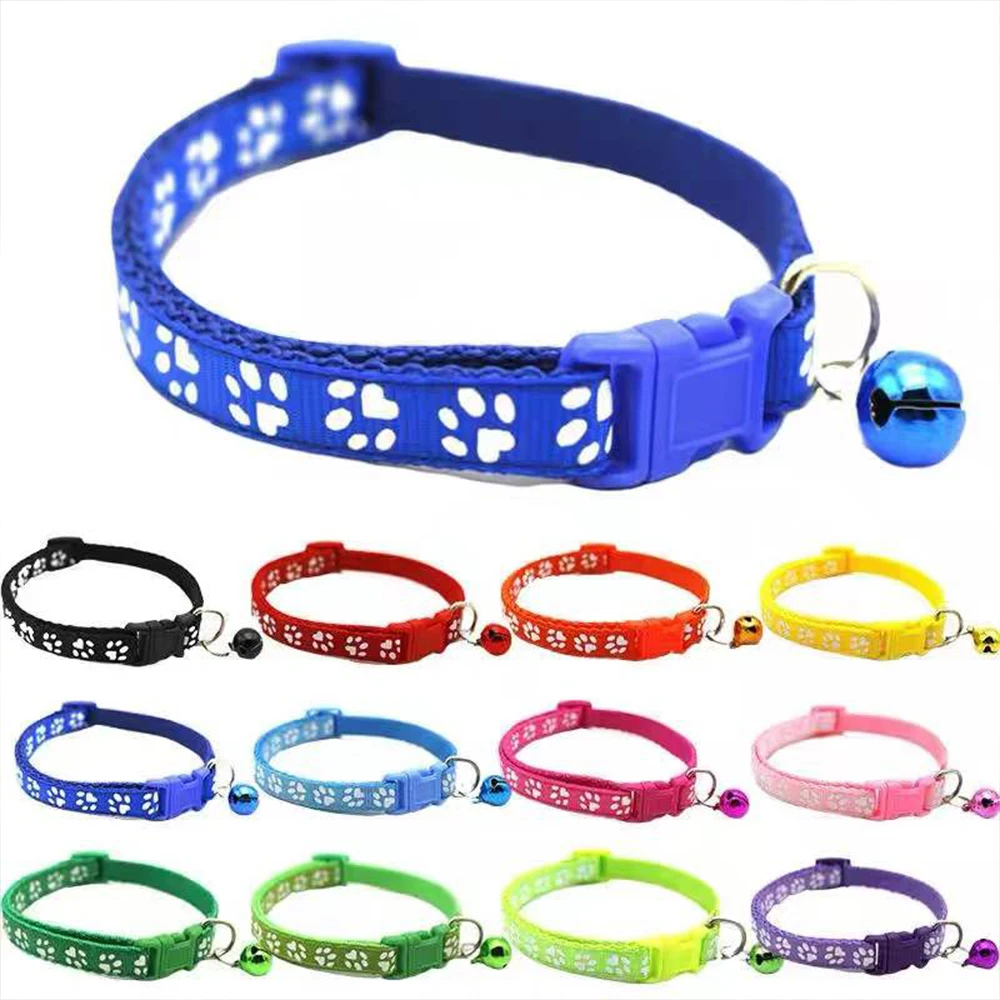 Dog Footprint Pet Necklace Accessories Leash With Collar Cute Fashion Adjustable Bell Pet Cat And Dog Collar 12 Colors Wholesale
Dog Footprint Pet Necklace Accessories Leash With Collar Cute Fashion Adjustable Bell Pet Cat And Dog Collar 12 Colors Wholesale