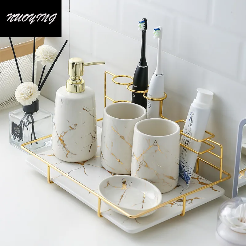 Ceramic Bathroom Kit, Mouthwash Cup, Lotion Bottle, Toothbrush Cup Holder, Creative Bathroom Accessories, Bathroom Decoration
Ceramic Bathroom Kit, Mouthwash Cup, Lotion Bottle, Toothbrush Cup Holder, Creative Bathroom Accessories, Bathroom Decoration