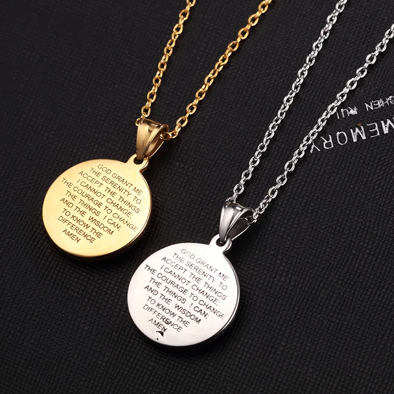 Charm of The Virgin Mary of Jesus Religious Coin Pendant Necklace Fashion Scripture Jewelry Men and Women Lucky Faith Jewelry
Charm of The Virgin Mary of Jesus Religious Coin Pendant Necklace Fashion Scripture Jewelry Men and Women Lucky Faith Jewelry