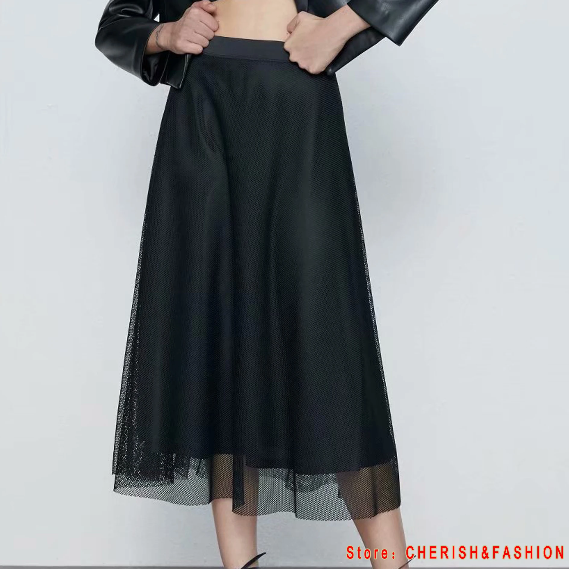 Women's Black mesh Skirt 2020 Vintage Korean Style Long High Waist Midi Skirt For Women A-Line Elegant Skirts Summer Spring New
Women's Black mesh Skirt 2020 Vintage Korean Style Long High Waist Midi Skirt For Women A-Line Elegant Skirts Summer Spring New