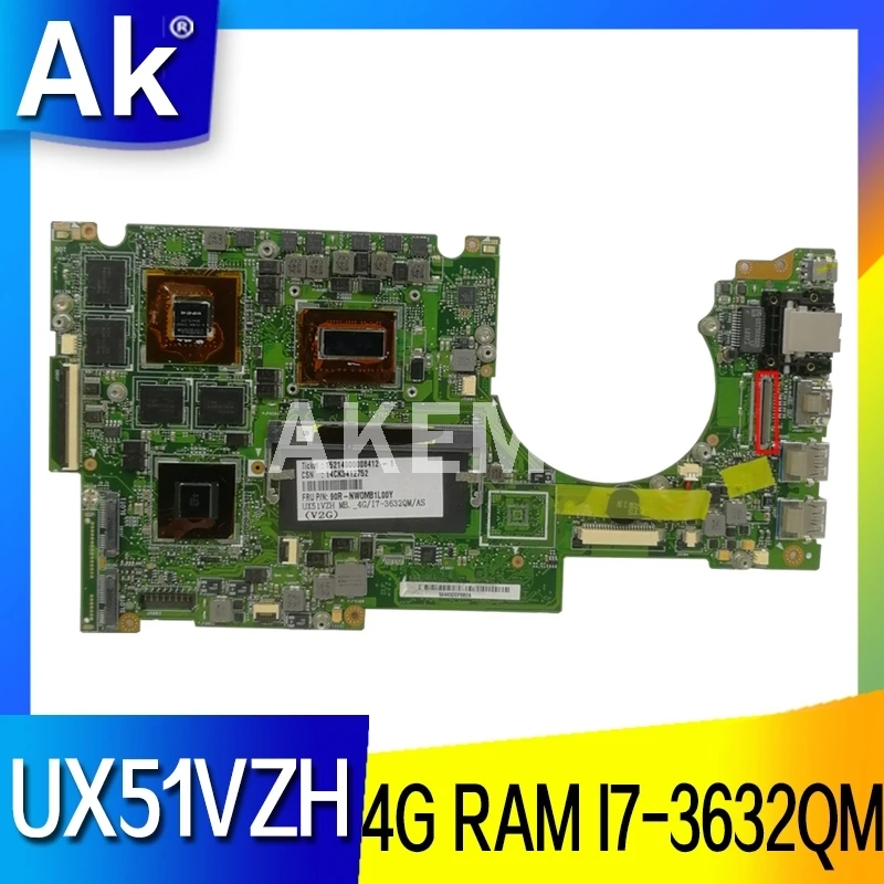 UX51VZH материнская плата для Asus U500V U500VZ UX51VZA UX51VZ материнская плата для ноутбука UX51VZA 90R-NWOMB1L00Y 4G/I7-3632QM (V2G)
UX51VZH материнская плата для Asus U500V U500VZ UX51VZA UX51VZ материнская плата для ноутбука UX51VZA 90R-NWOMB1L00Y 4G/I7-3632QM (V2G)