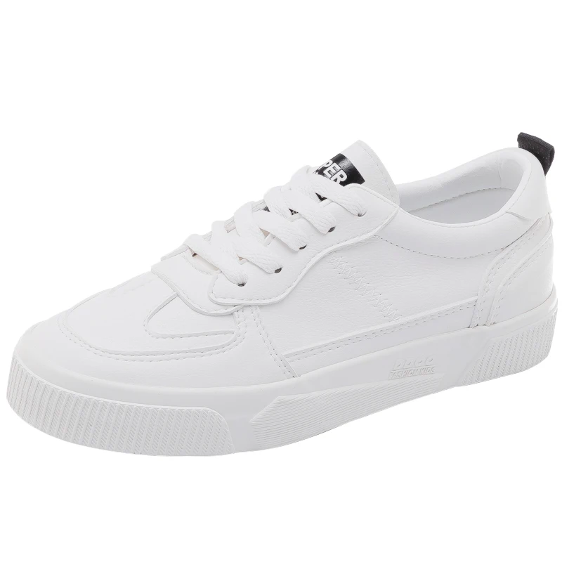 Women's Vulcanize Shoes 2019 Autumn New Trend Fashion Breathable Leather Shoes White Shallow Low-top Flat Shoes Women Sneakers
Women's Vulcanize Shoes 2019 Autumn New Trend Fashion Breathable Leather Shoes White Shallow Low-top Flat Shoes Women Sneakers