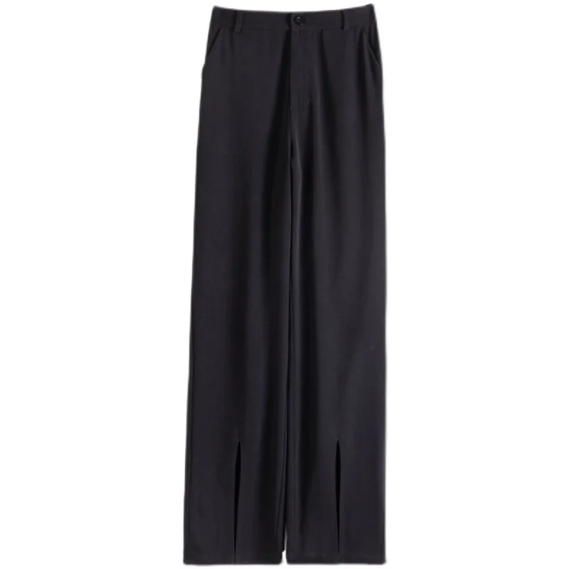 Black split pants female spring and summer plus size design sense niche street fried pants casual wide-leg suit pants
Black split pants female spring and summer plus size design sense niche street fried pants casual wide-leg suit pants