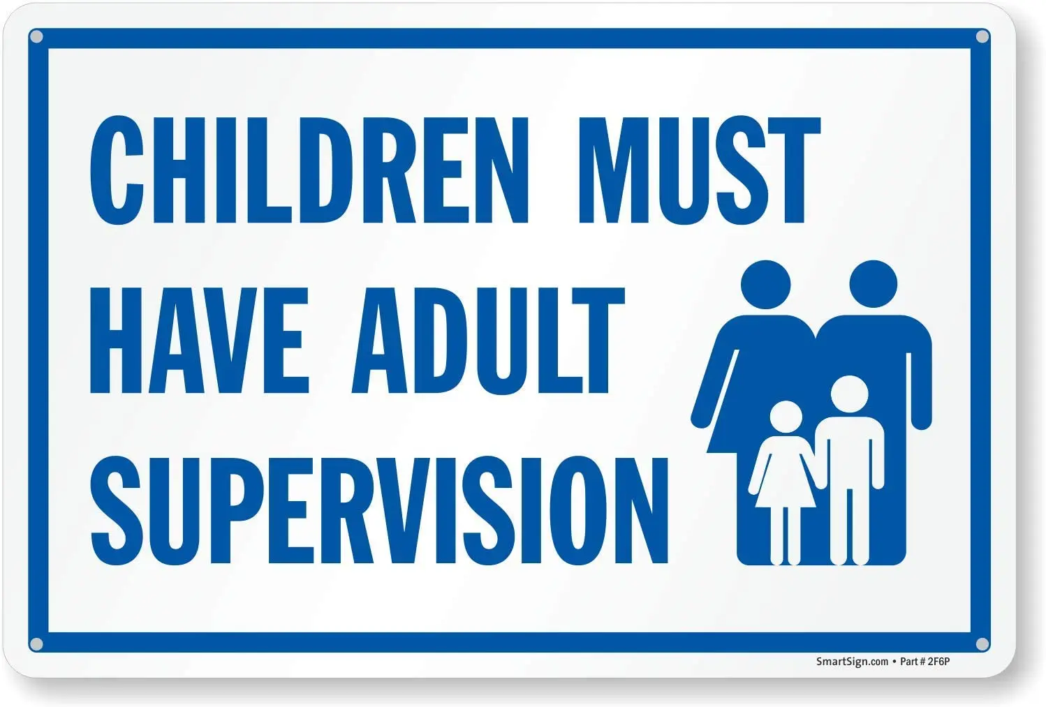 SmartSign K7725PL10x15 "Children Must Have Adult Supervision" Pool Safety Sign |8" x 15" Plastic Blue on White
SmartSign K7725PL10x15 "Children Must Have Adult Supervision" Pool Safety Sign |8" x 15" Plastic Blue on White