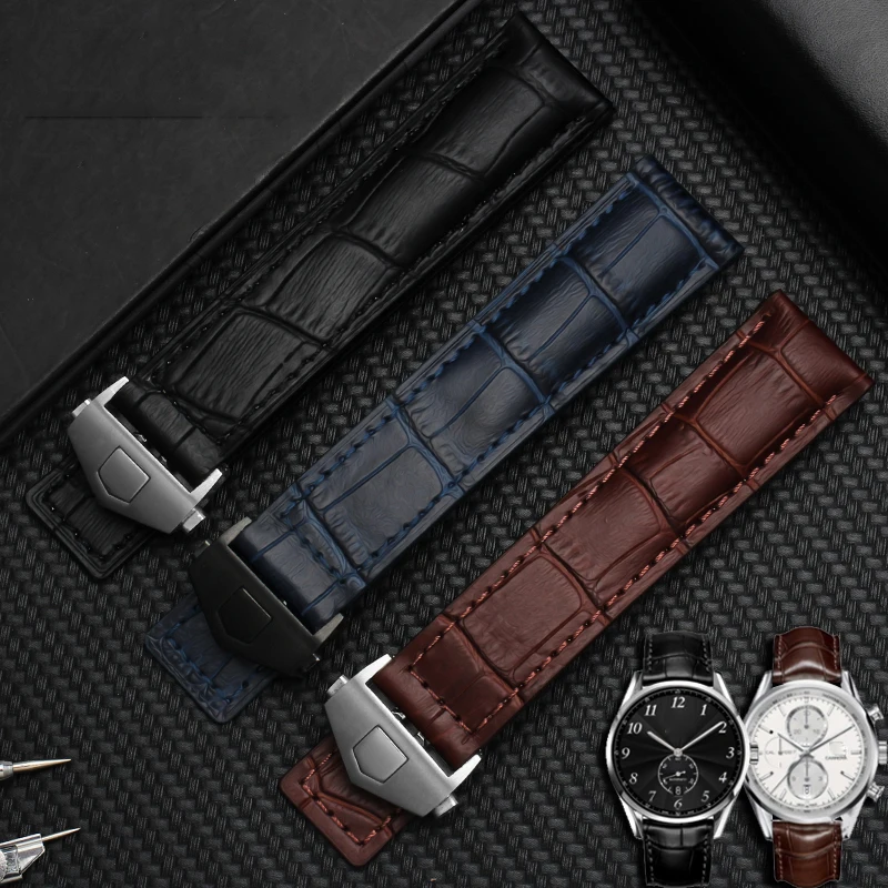 High Quality Genuine Leather Straps Blue Black With Red Stitches Bracelet 19 20 22mm For Men Watchband Wrist Watch Band
High Quality Genuine Leather Straps Blue Black With Red Stitches Bracelet 19 20 22mm For Men Watchband Wrist Watch Band