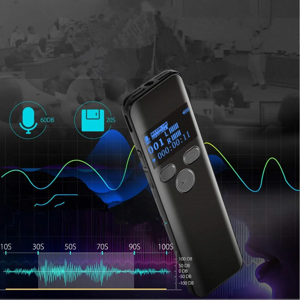 Portable Digital Voice Recorder 1536kbps Professional Dictaphone Listening Device Built-in Microphone Music MP3 Player
Portable Digital Voice Recorder 1536kbps Professional Dictaphone Listening Device Built-in Microphone Music MP3 Player