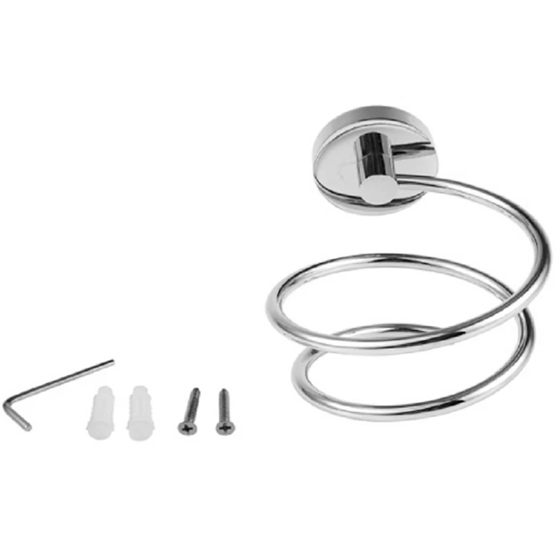 Hair Dryer Holder Hair Dryer Holder Stainless Steel Hair Care Tool Holder Wall-Mounted Chrome-Plated Surface
Hair Dryer Holder Hair Dryer Holder Stainless Steel Hair Care Tool Holder Wall-Mounted Chrome-Plated Surface