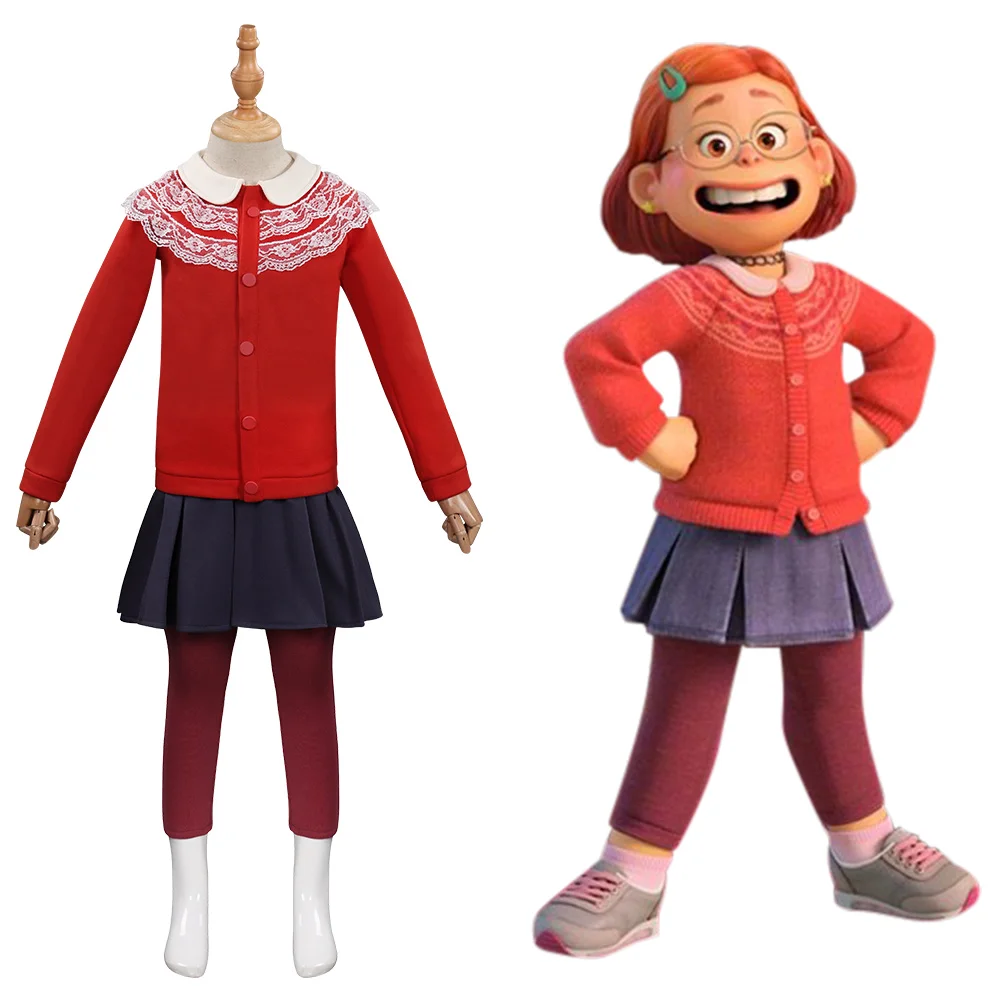 2022 Turning Red Mei Cosplay Costume Kids Children Halloween Carnival Red Dress Suit
2022 Turning Red Mei Cosplay Costume Kids Children Halloween Carnival Red Dress Suit