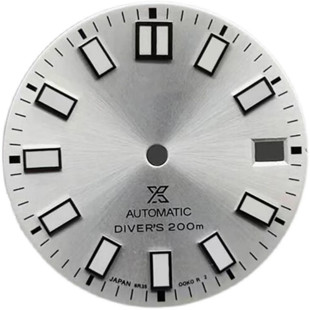 Green Luminous 28.5mm Watch Dial Professional Diving Watch Replacement Dial For NH35 Automatic Movement
Green Luminous 28.5mm Watch Dial Professional Diving Watch Replacement Dial For NH35 Automatic Movement