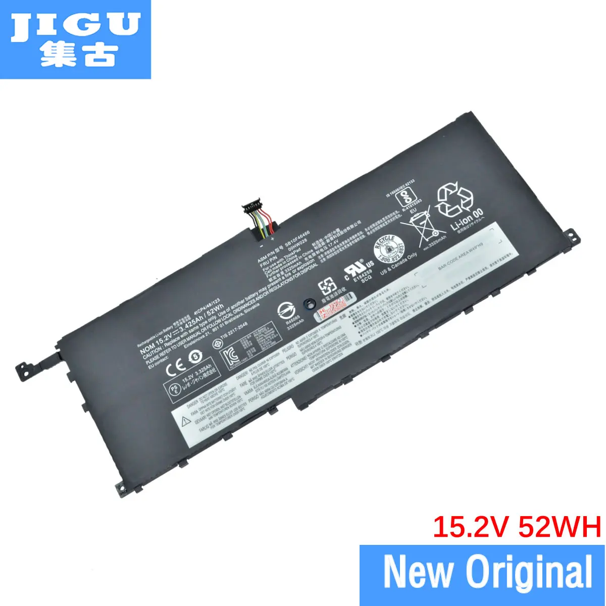 Оригинальный аккумулятор JIGU для ноутбука 00HW028 SB10F46466, для LENOVO ThinkPad X1 Carbon 2016 4th Yoga
Оригинальный аккумулятор JIGU для ноутбука 00HW028 SB10F46466, для LENOVO ThinkPad X1 Carbon 2016 4th Yoga