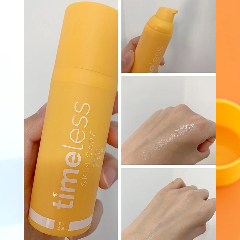 Timeless 20% Vitamin C Serum + Vitamin E + Ferulic Acid Whitening Serum Remove Dark Spots Brighten Dull Yellow Skin Antioxidant
Timeless 20% Vitamin C Serum + Vitamin E + Ferulic Acid Whitening Serum Remove Dark Spots Brighten Dull Yellow Skin Antioxidant