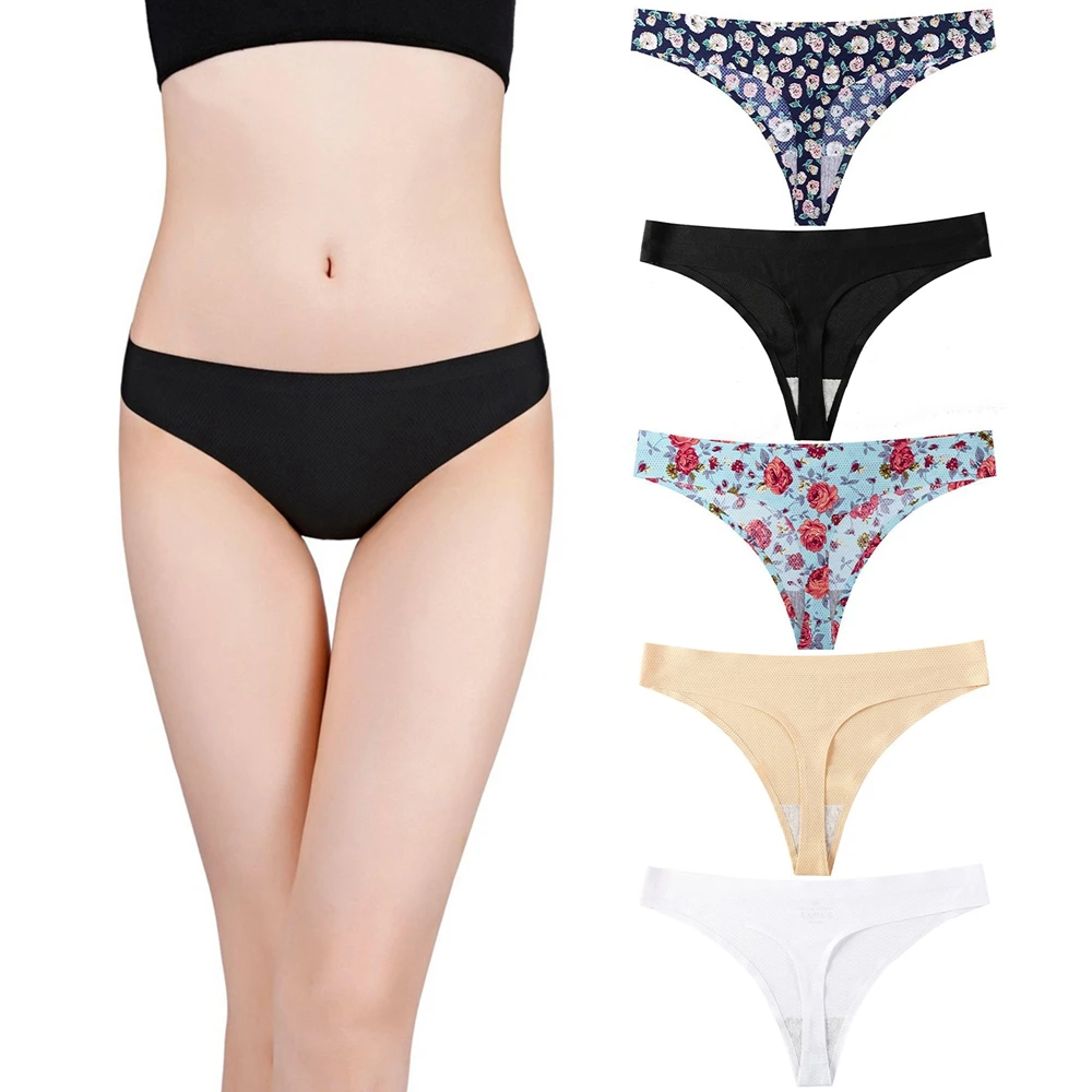 Women's G-string Panties Seamless Panties Floral Print Panties Ladies Seamless Panties Underpants Girls Intimates Lingerie
Women's G-string Panties Seamless Panties Floral Print Panties Ladies Seamless Panties Underpants Girls Intimates Lingerie