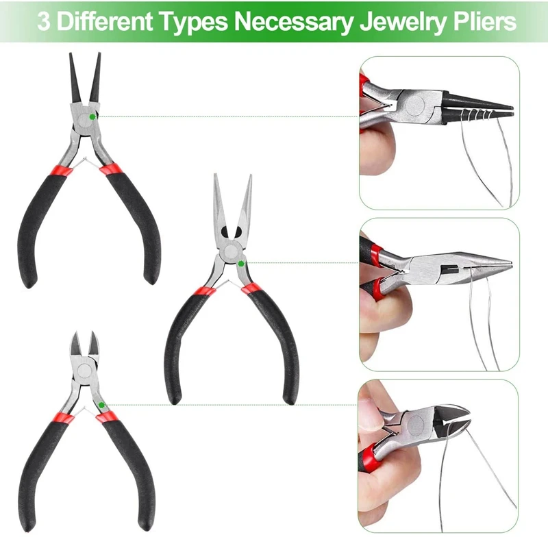 Jewelry Making Tool Kits with Jewelry Making Supplies Kit, Jewelry Wires and Jewelry Findings for Jewelry Repair Tool
Jewelry Making Tool Kits with Jewelry Making Supplies Kit, Jewelry Wires and Jewelry Findings for Jewelry Repair Tool