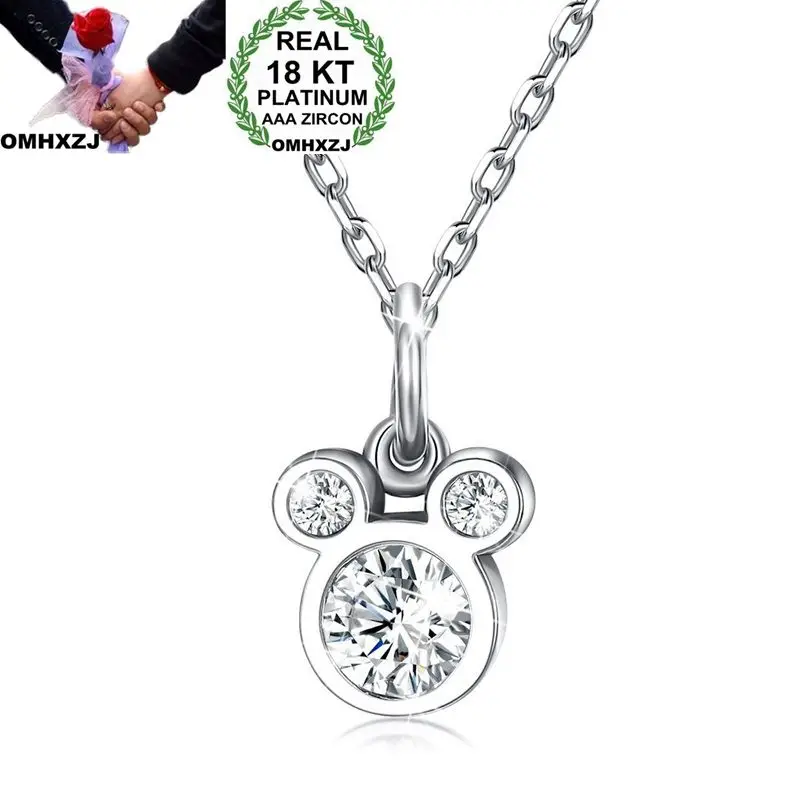 Ожерелье OMHXZJ из серебра 925 пробы с подвеской в виде Мыши из циркония для женщин и девушек, свадебный подарок, оптовая продажа, NA161
Ожерелье OMHXZJ из серебра 925 пробы с подвеской в виде Мыши из циркония для женщин и девушек, свадебный подарок, оптовая продажа, NA161