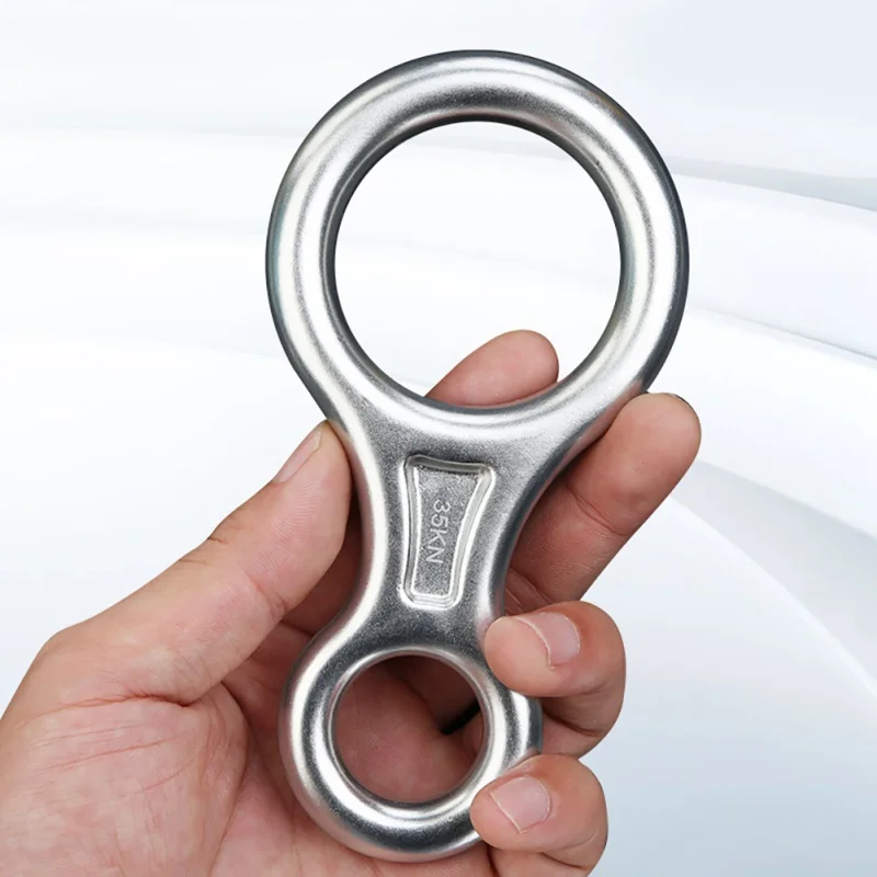 Outdoor rock climbing fast descent 8 word ring descender slow descent protector mountaineering tool accessories
Outdoor rock climbing fast descent 8 word ring descender slow descent protector mountaineering tool accessories
