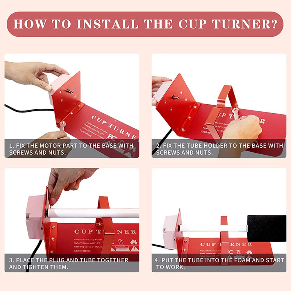 Painting DIY Cup Turner For Crafts Tumbler Tumbler Spinner Kit Cup Rotator Tools For Epoxy Crafts With Sponge Rotisserie Motor
Painting DIY Cup Turner For Crafts Tumbler Tumbler Spinner Kit Cup Rotator Tools For Epoxy Crafts With Sponge Rotisserie Motor