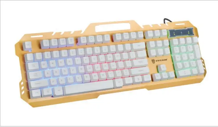 Keyboard mouse set wired computer desktop notebook luminous metal gaming keyboard with mobile phone holder suitable for laptop
Keyboard mouse set wired computer desktop notebook luminous metal gaming keyboard with mobile phone holder suitable for laptop